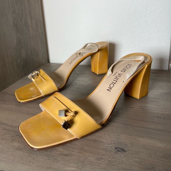 LOUIS VUITTON Patent Leather Sandals 38 EU (8 US) - Picture 1 of 11
